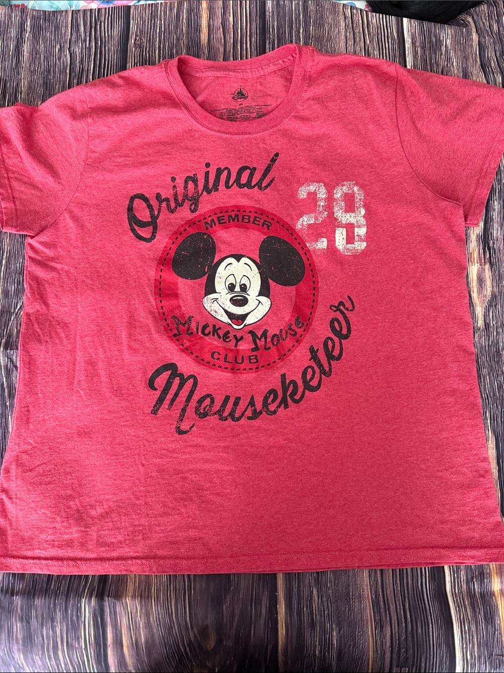 Mickey Mouse Red Tee - Original Mouseketeer